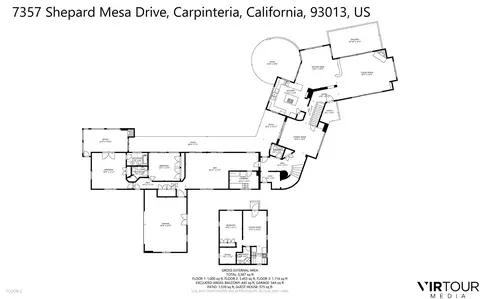 Floorplan - 7357 Shepard Mesa Rd, Carpinteria, CA 93013 photo 2 of 4
