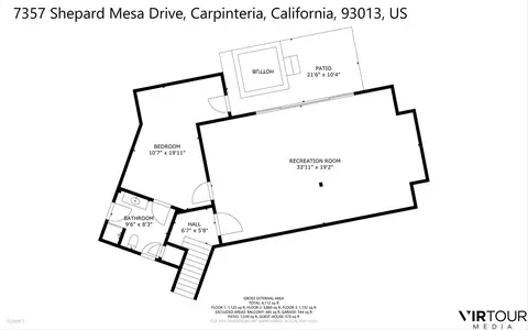 Floorplan - 7357 Shepard Mesa Rd, Carpinteria, CA 93013 photo 2 of 3