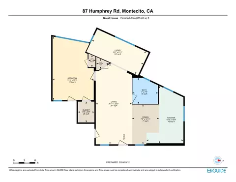 Floorplan - 87 Humphrey Rd, Montecito, CA 93108 photo 4 of 4
