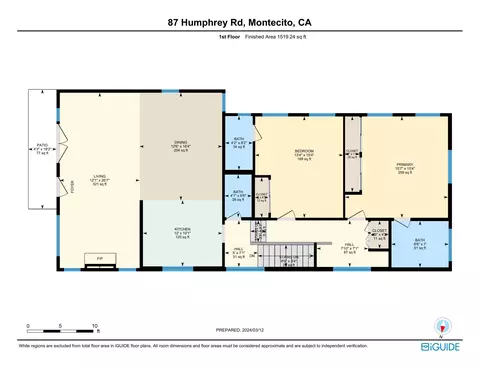 Floorplan - 87 Humphrey Rd, Montecito, CA 93108 photo 2 of 4