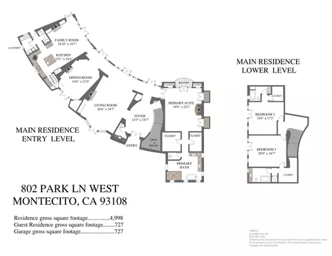 Floorplan - 802 W Park Ln, Montecito, CA 93108 photo 3 of 4