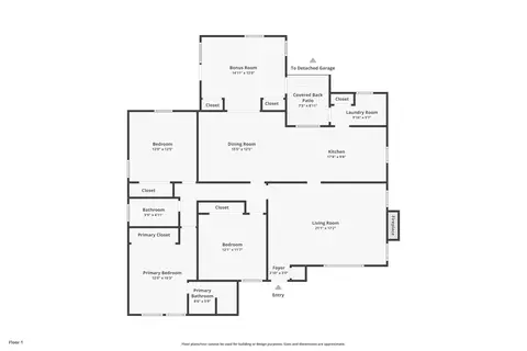 Floorplan - 823 W Roderick Ave, Oxnard, CA 93030 photo 1 of 1