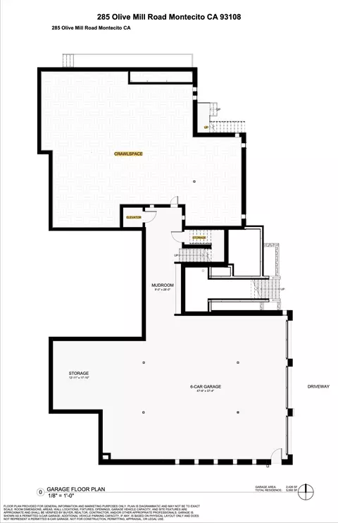 Floorplan - 285 Olive Mill Rd, Montecito, CA 93108 photo 1 of 3
