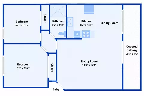Floorplan - 4975 Sandyland Rd # 302, Carpinteria, CA 93013 photo 1 of 1
