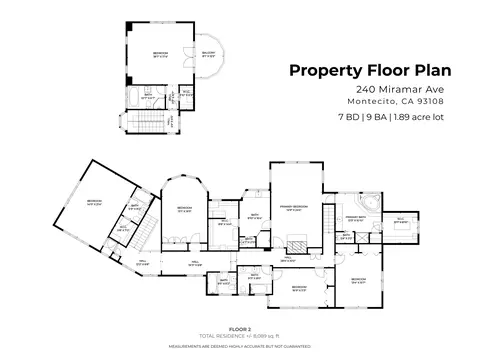Floorplan - 240 Miramar Ave, Montecito, CA 93108 photo 3 of 3