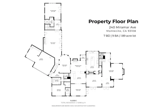 Floorplan - 240 Miramar Ave, Montecito, CA 93108 photo 2 of 3