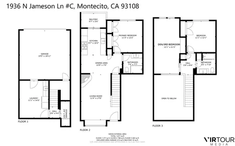 Floorplan - 1936 N Jameson Ln UNIT C, Montecito, CA 93108 photo 1 of 1