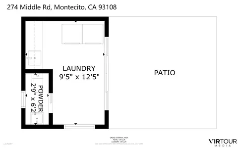 Floorplan - 274 Middle Rd, Montecito, CA 93108 photo 3 of 3