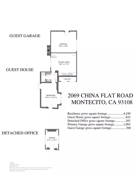 Floorplan - 2069 China Flat Rd, Montecito, CA 93108 photo 2 of 2