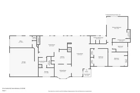 Floorplan - 24 La Vuelta Rd, Montecito, CA 93108 photo 3 of 3