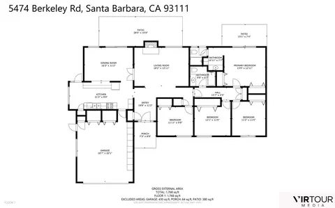 Floorplan - 5474 Berkeley Rd, Santa Barbara, CA 93111 photo 1 of 1