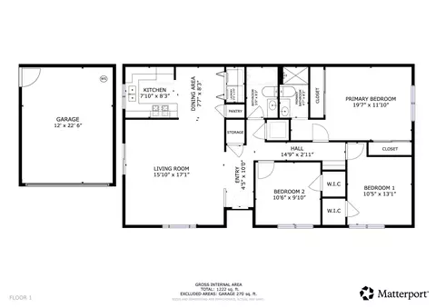 Floorplan - 319 Northgate Dr #A, Goleta, CA 93117 photo 2 of 2