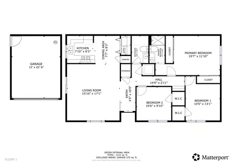 Floorplan - 319 Northgate Dr #A, Goleta, CA 93117 photo 1 of 2