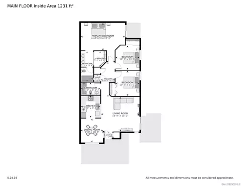 Floorplan - 713 Brookstone Rd #102, Chula Vista, CA 91913 photo 1 of 1
