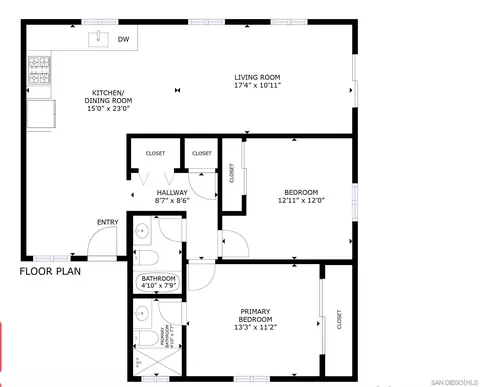Floorplan - 8703 Valencia St, Spring Valley, CA 91977 photo 2 of 2