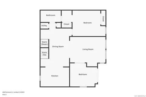Floorplan - 4040 Peninsula Dr, Carlsbad, CA 92010 photo 2 of 4