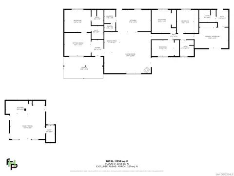 Floorplan - 11519 Alpine Ln, Lakeside, CA 92040 photo 1 of 1