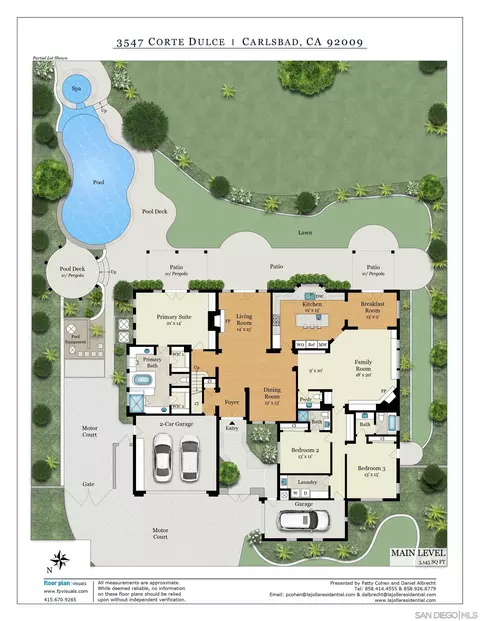 Floorplan - 3547 Corte Dulce, Carlsbad, CA 92009 photo 1 of 2