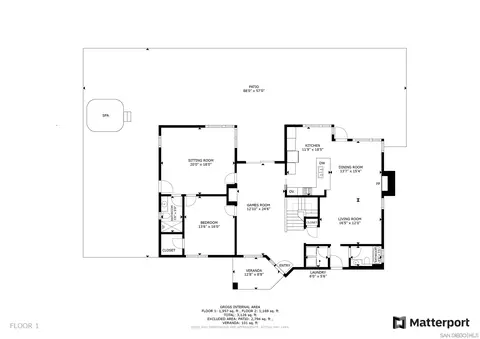Floorplan - 8004 Eclipse Rd, San Diego, CA 92129 photo 1 of 2