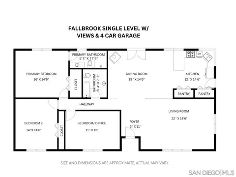 Floorplan - 2005 Sunnycrest, Fallbrook, CA 92028 photo 1 of 1