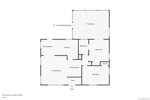Floorplan - 835 Graves Ave, El Cajon, CA 92021 photo 1 of 3