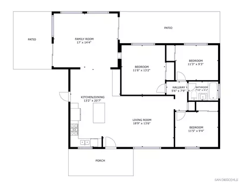 Floorplan - 737 Carlsbad St, Spring Valley, CA 91977 photo 1 of 1