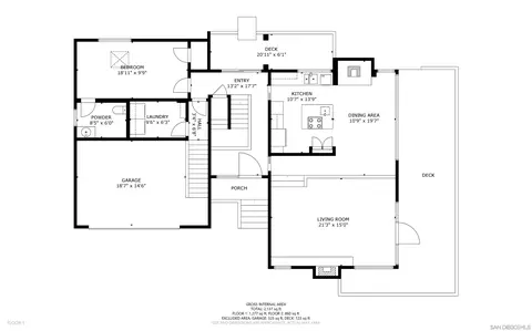 Floorplan - 8572 Foothill Blvd, Pine Valley, CA 91962 photo 2 of 3