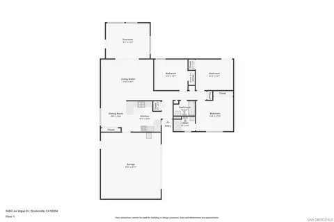 Floorplan - 3404 Las Vegas, Oceanside, CA 92054 photo 1 of 1