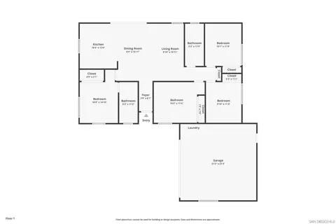 Floorplan - 14116 Powers Rd, Poway, CA 92064 photo 1 of 1