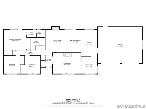 Floorplan - 1545 Hidden Mesa Rd, El Cajon, CA 92019 photo 1 of 1