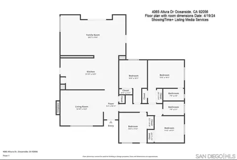 Floorplan - 4065 Altura Dr, Oceanside, CA 92056 photo 2 of 2