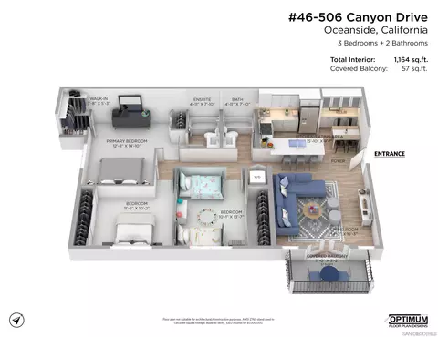 Floorplan - 506 Canyon Dr #46, Oceanside, CA 92054 photo 1 of 2