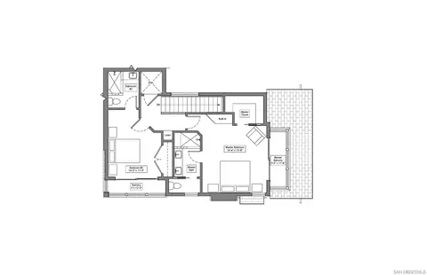 Floorplan - 1119 9th St, Coronado, CA 92118 photo 2 of 3