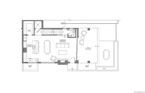 Floorplan - 1119 9th St, Coronado, CA 92118 photo 1 of 3