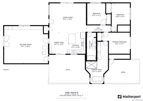 Floorplan - 724 Amigos Rd, Ramona, CA 92065 photo 1 of 1