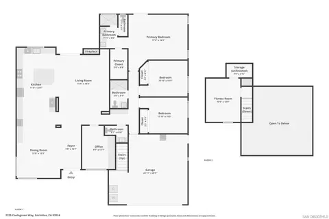 Floorplan - 2225 Coolngreen Way, Encinitas, CA 92024 photo 1 of 1