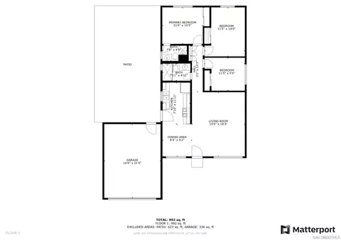Floorplan - 8619 Harness St, Spring Valley, CA 91977 photo 1 of 1