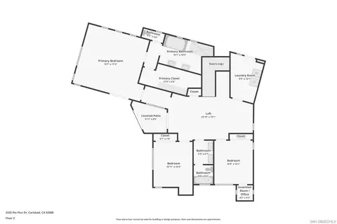 Floorplan - 2335 Pio Pico, Carlsbad, CA 92008 photo 2 of 2