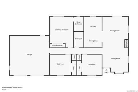 Floorplan - 8636 Atlas View Dr, Santee, CA 92071 photo 1 of 1