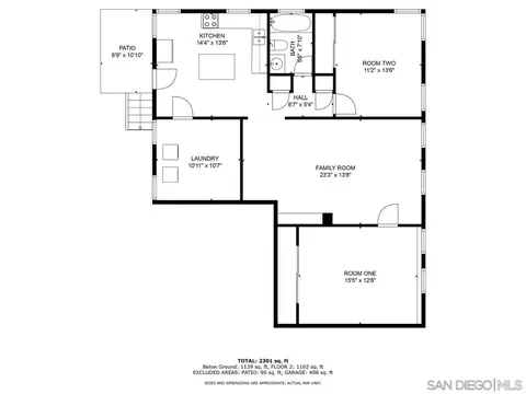 Floorplan - 8539-41 Alpine Ave, La Mesa, CA 91941 photo 1 of 3
