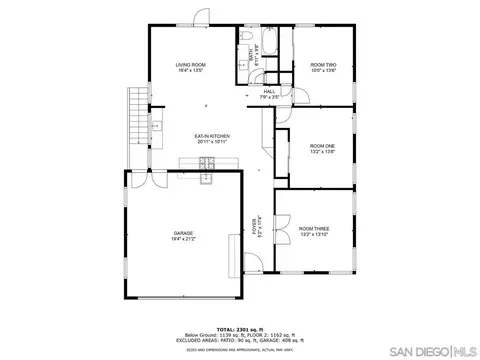 Floorplan - 8539-41 Alpine Ave, La Mesa, CA 91941 photo 2 of 3