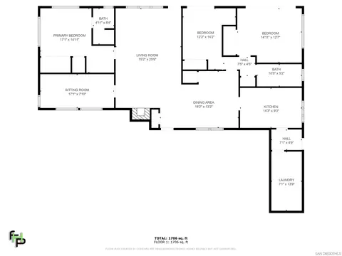 Floorplan - 4333 Date Ave, La Mesa, CA 91941 photo 1 of 1