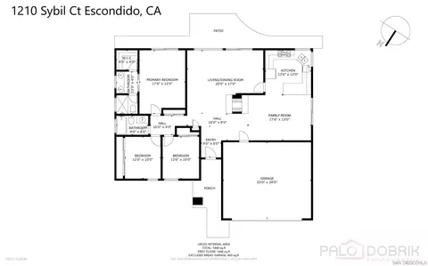 Floorplan - 1210 Sybil Ct, Escondido, CA 92026 photo 1 of 1