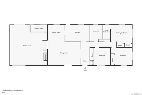 Floorplan - 10125 El Poquito Ln, Santee, CA 92071 photo 1 of 1
