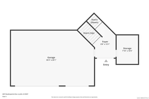 Floorplan - 6057 Meadowpointe Row, La Jolla, CA 92037 photo 4 of 4