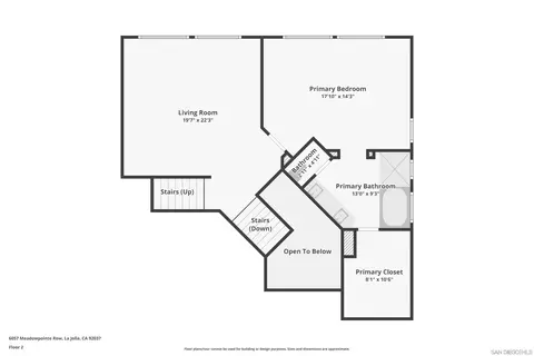Floorplan - 6057 Meadowpointe Row, La Jolla, CA 92037 photo 2 of 4