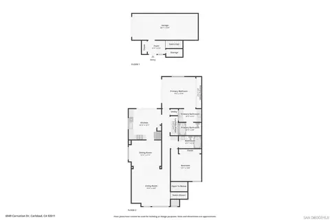 Floorplan - 6949 Carnation Dr, Carlsbad, CA 92011 photo 3 of 3