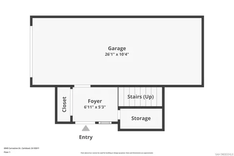 Floorplan - 6949 Carnation Dr, Carlsbad, CA 92011 photo 1 of 3