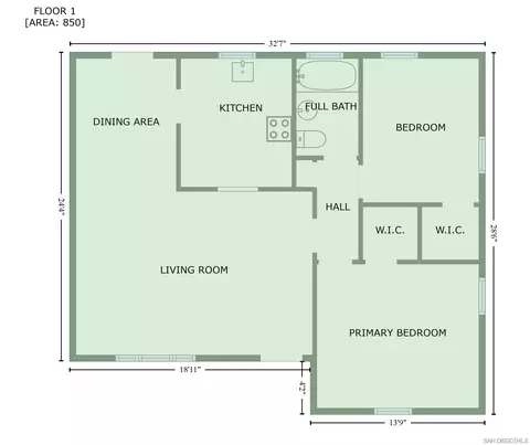 Floorplan - 704 El Monte Rd, El Cajon, CA 92020 photo 1 of 1