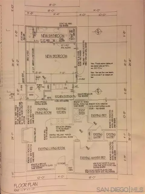 Floorplan - 5641 Chelsea Ave, La Jolla, CA 92037 photo 1 of 1